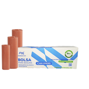 Bolsa Naranja para Basura de Alta Densidad. 250 Piezas