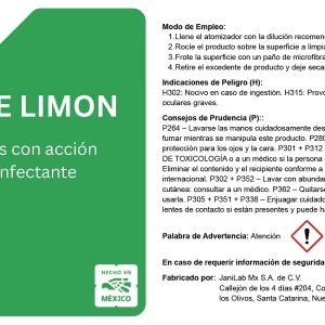 JANILAB® ETIQUETA ATOMIZADOR JANIFORCE LIMON JANILAB® ETIQUETA ATOMIZADOR JANIFORCE LIMON