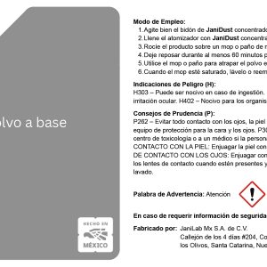 JANILAB® ETIQUETA ATOMIZADOR JANIDUST JANILAB® ETIQUETA ATOMIZADOR JANIDUST