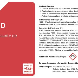JANILAB® ETIQUETA ATOMIZADOR JANIOFF HD