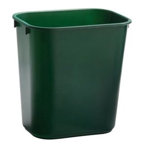 Cesto Rectangular de Basura, Verde de 12.3 L.