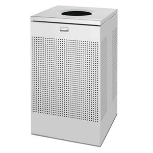 Contenedor Decorativo "Silhouettes" para Interior, Acero Inoxidable, 75 L.